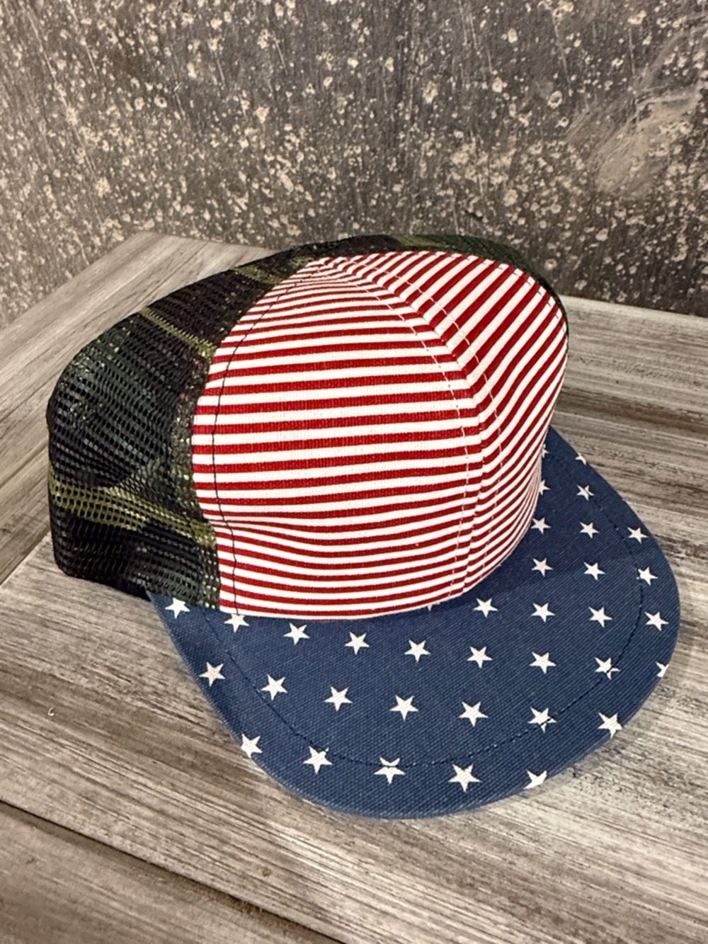 George Hats - patriotic camo mesh (child)